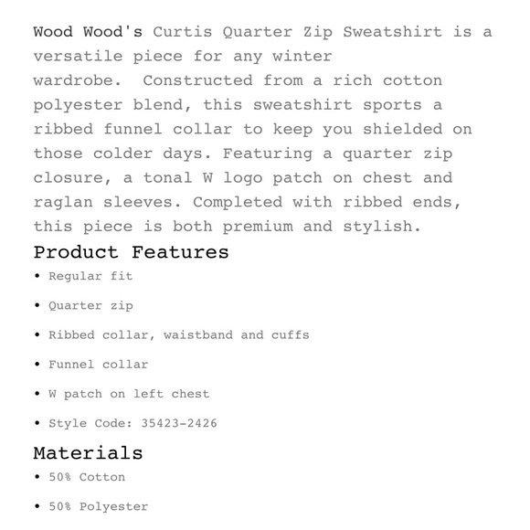 WoodWood Curtis Quarterzip - Picture 8 of 8
